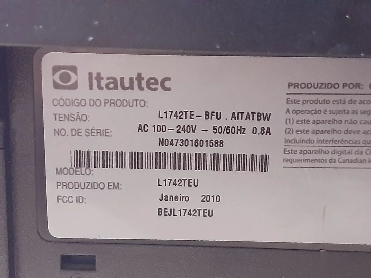 Monitor 17 polegadas Itautec funcionando perfeitamente entrada VGA. - Foto 4