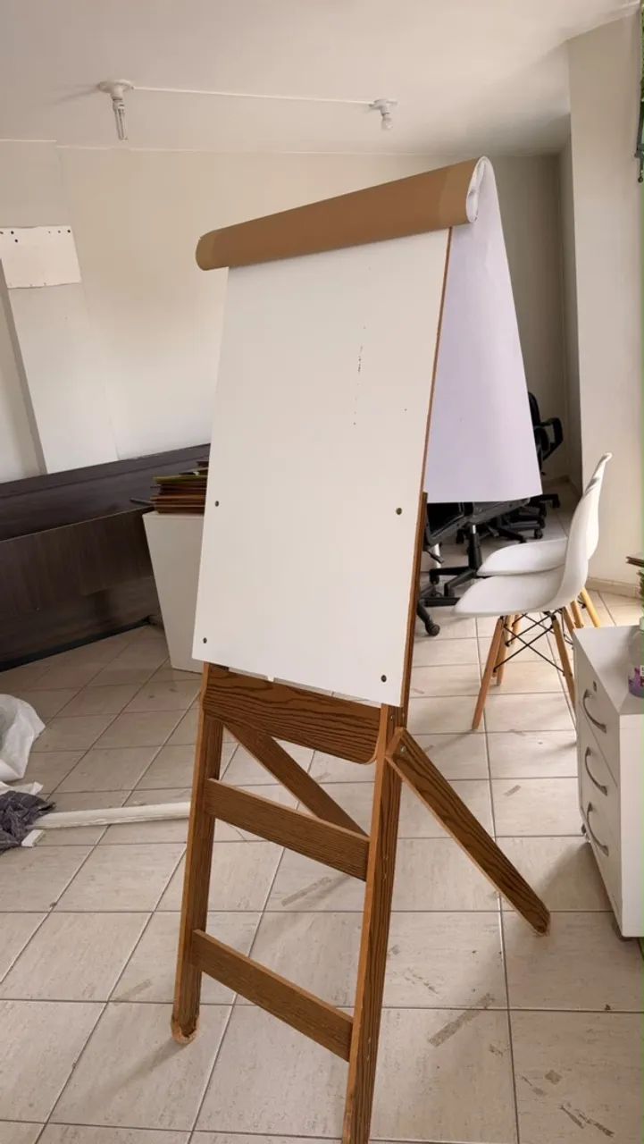  flipchart com cavalete e bloco de folhas  - Foto 4