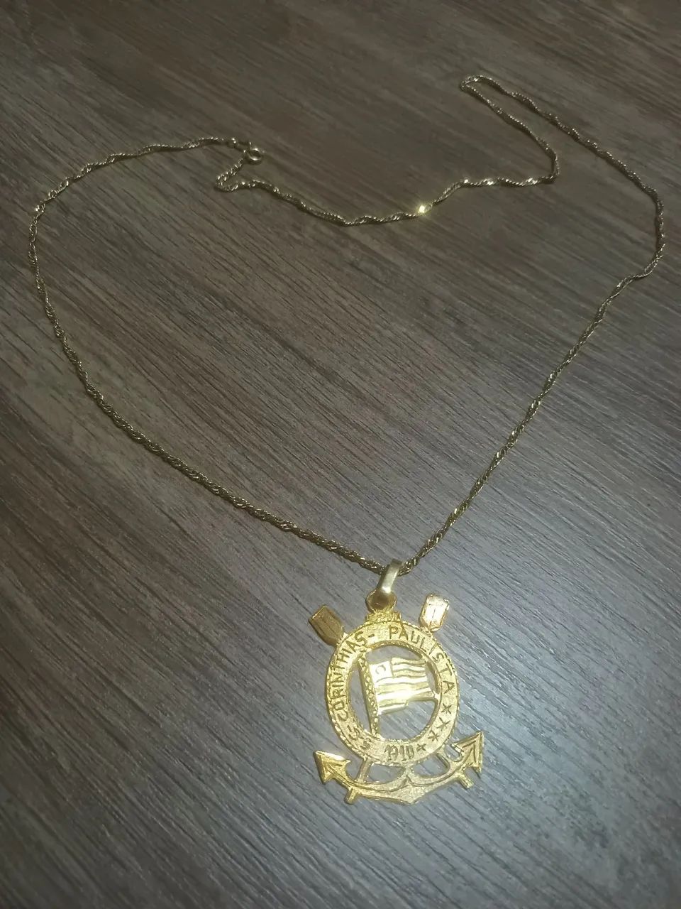 Corrente e Pingente Ouro 18K 750 8,8 Gramas  - Foto 3