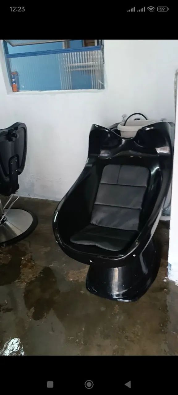 Cadeira de salão que deita e lavatório passo cartão com a taxa do cliente  - Foto 2