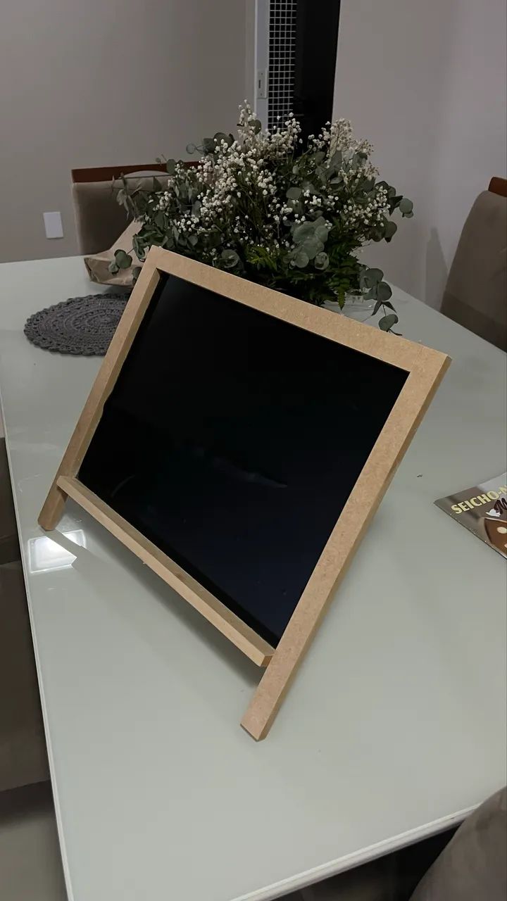 Quadro Lousa Negra de Mesa - Foto 5