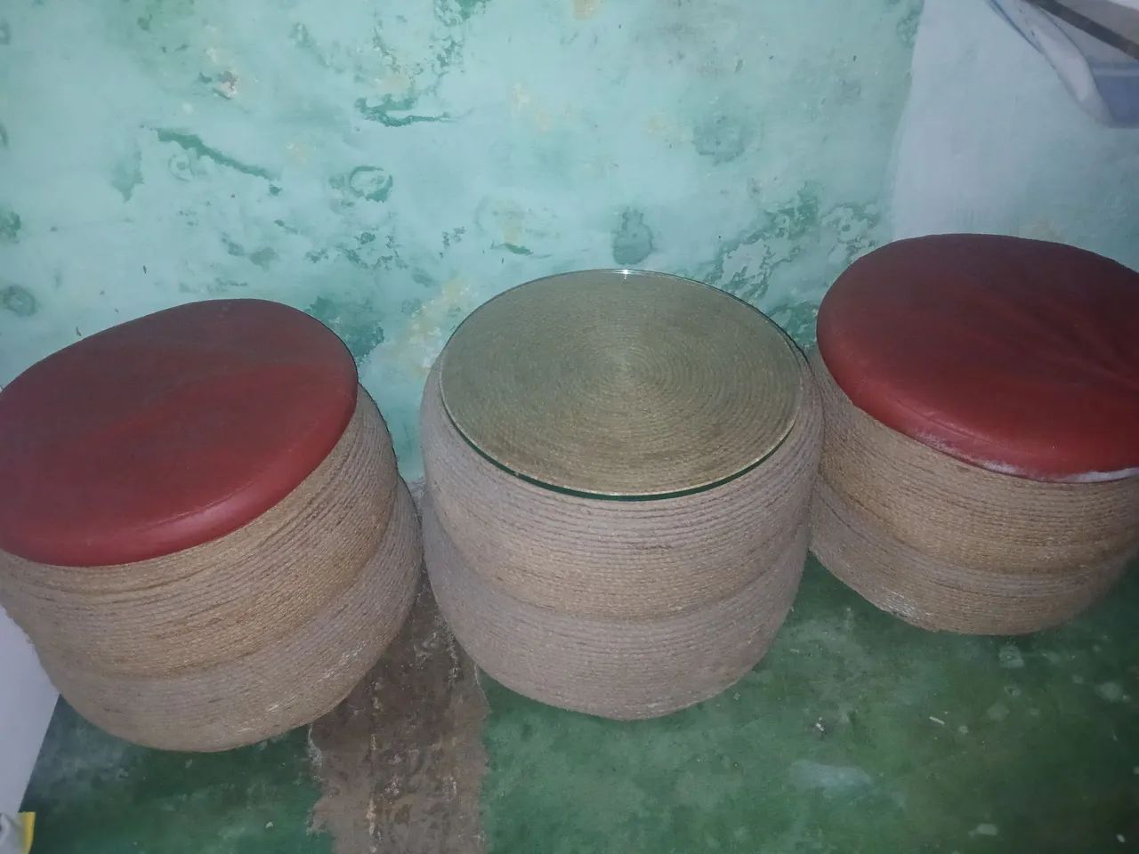 Vende-se um conjunto de três puff  - Foto 2