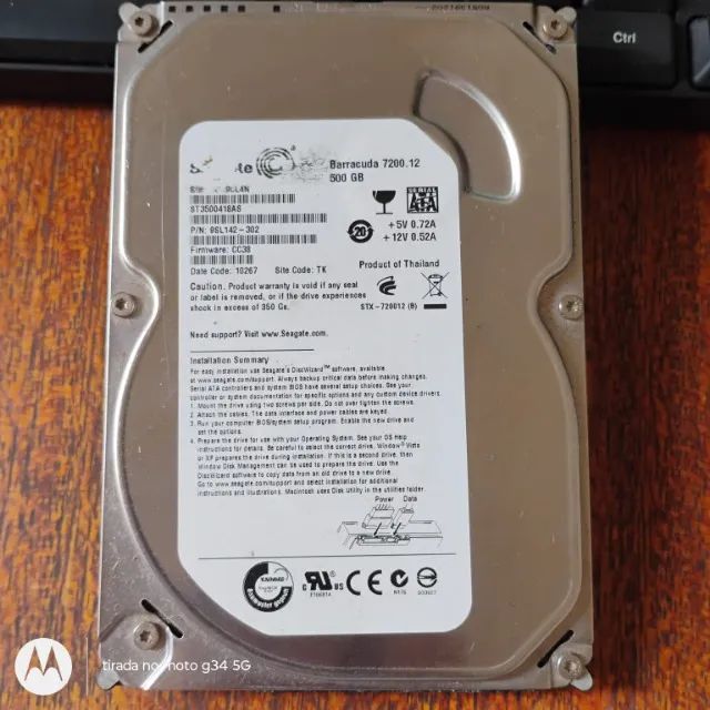 HD Seagate Barracuda 7200.12 - 500 GB   - Foto 2