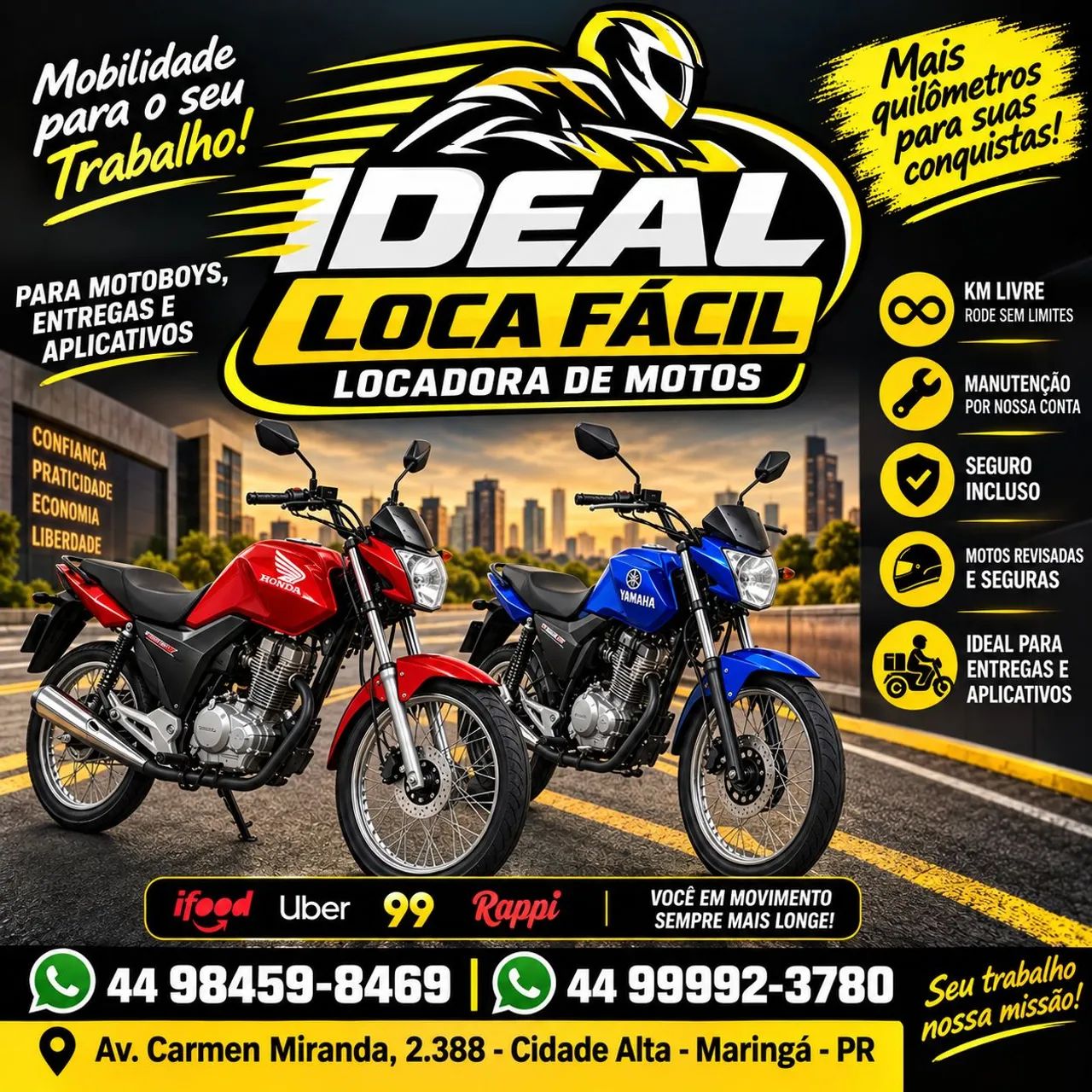 Loca se motos por semana 