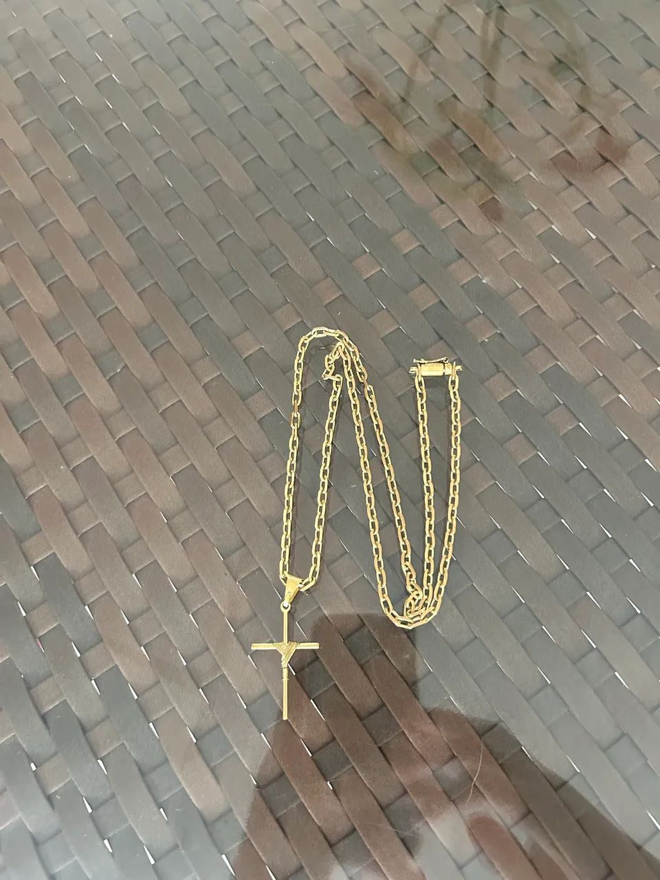 Corrente banhada a ouro 65cm - Foto 2