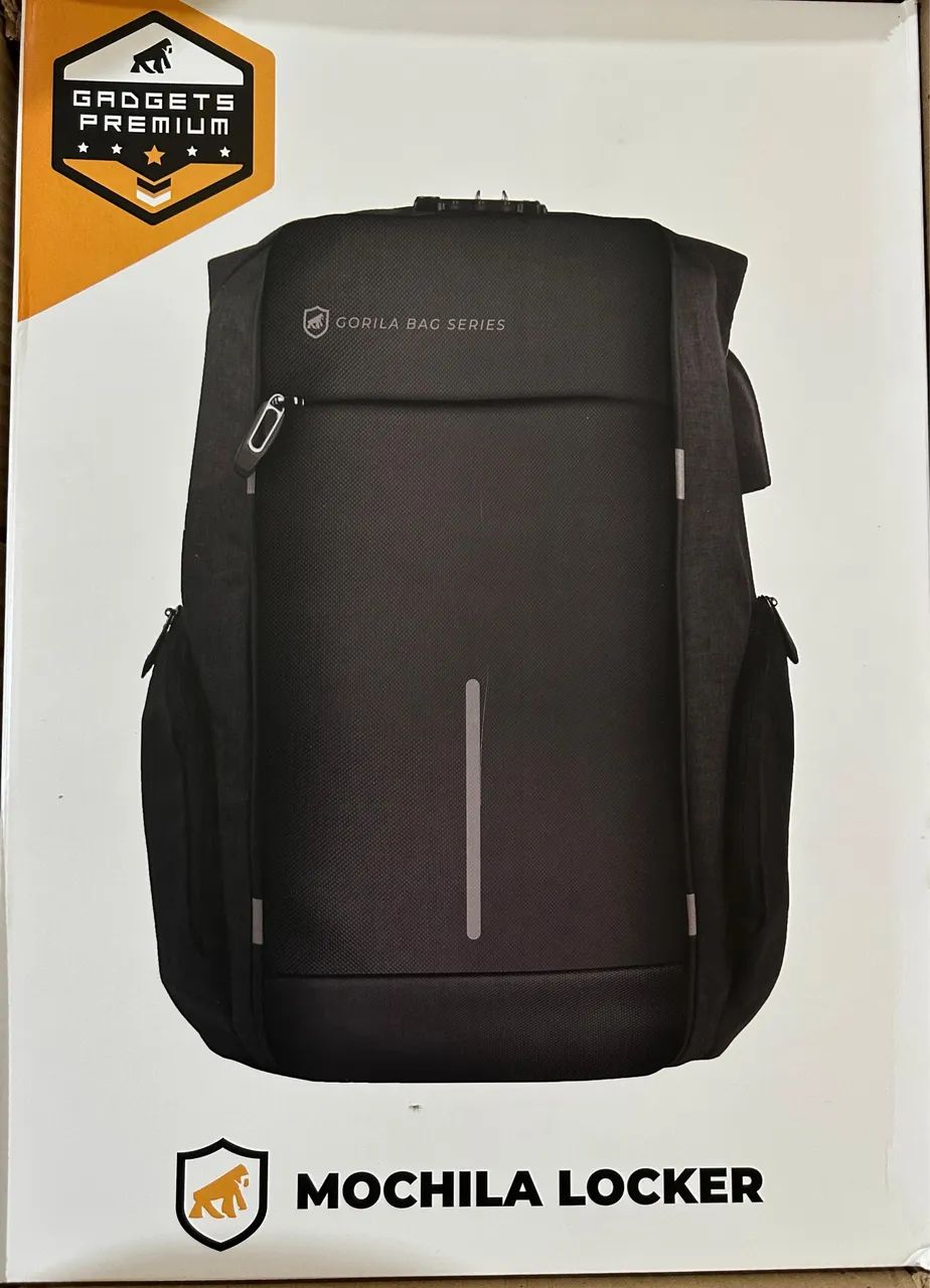 Mochila Locker Antifurto Gshield - Preta  - Foto 2