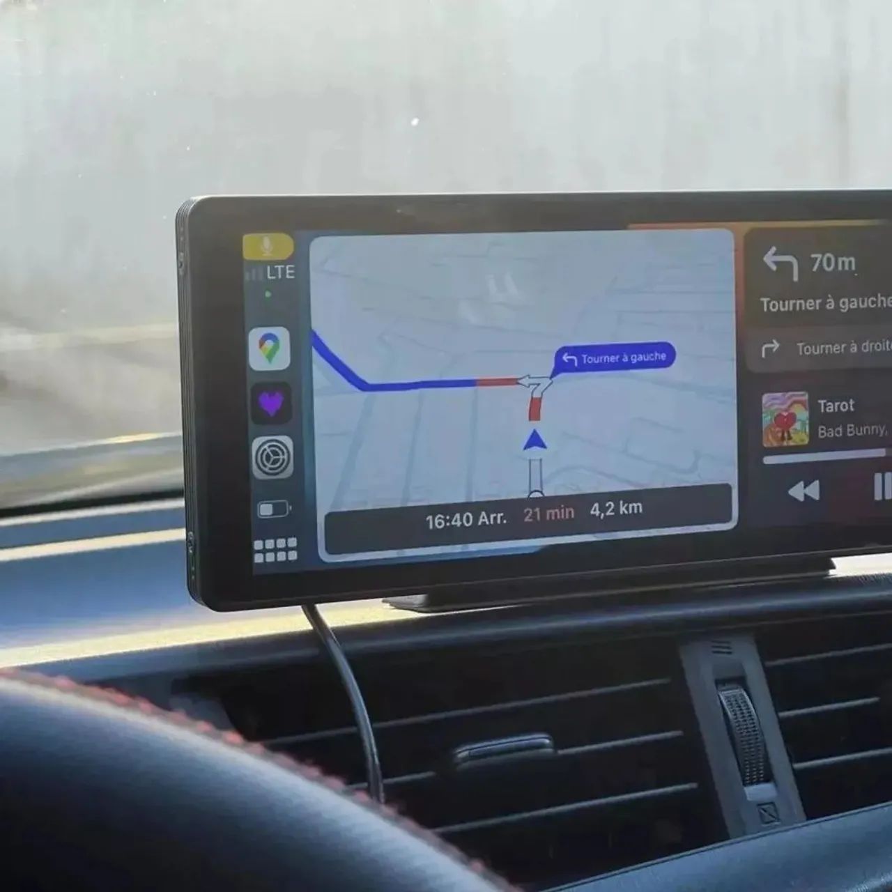 Central Multimídia 10? CarPlay e Android Auto - Universal + Bluetooth - Foto 2