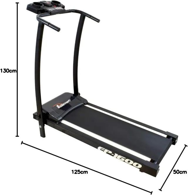 Poli Sports Esteira Eletronica EP1600 1.6hp Preta Bivolt - Foto 4