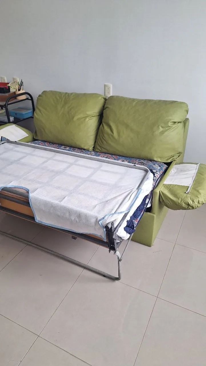 Sofá cama retrátil com colchão - Foto 4