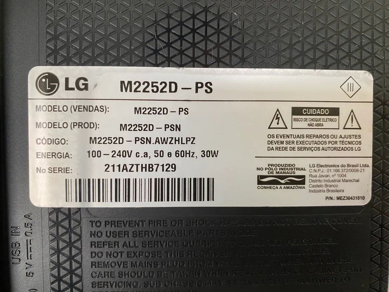 LG monitor TV LED 21,5 polegadas - Foto 4
