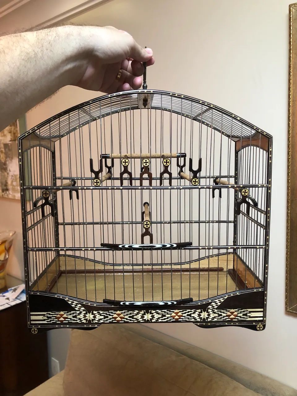 Gaiola de torneio para coleiro - Luxo