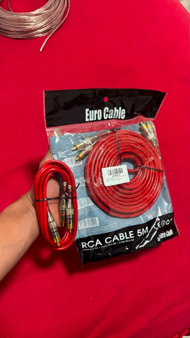 Cabo RCA Blindado 5m e 1m