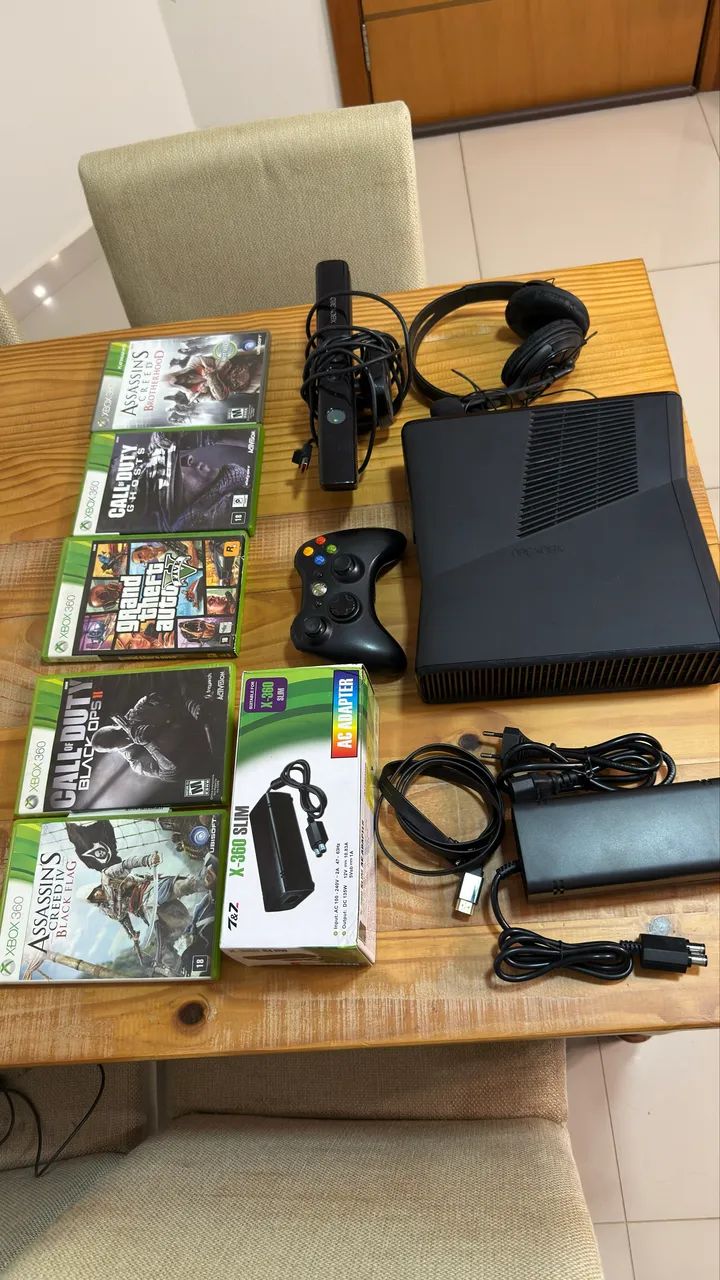 Xbox 360 + Kinect + 5 Jogos  - Foto 4