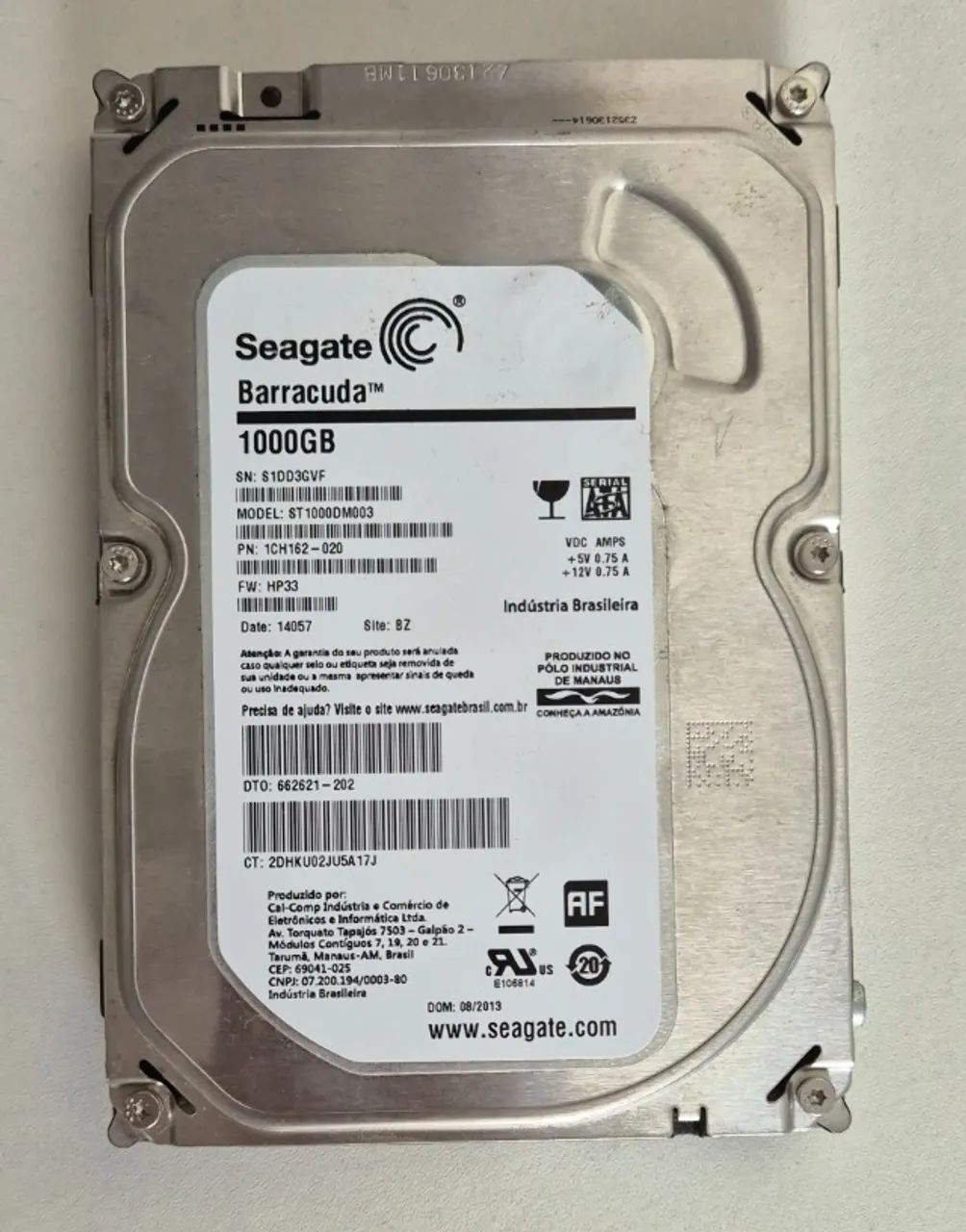 HD Seagate Barracuda 1TB