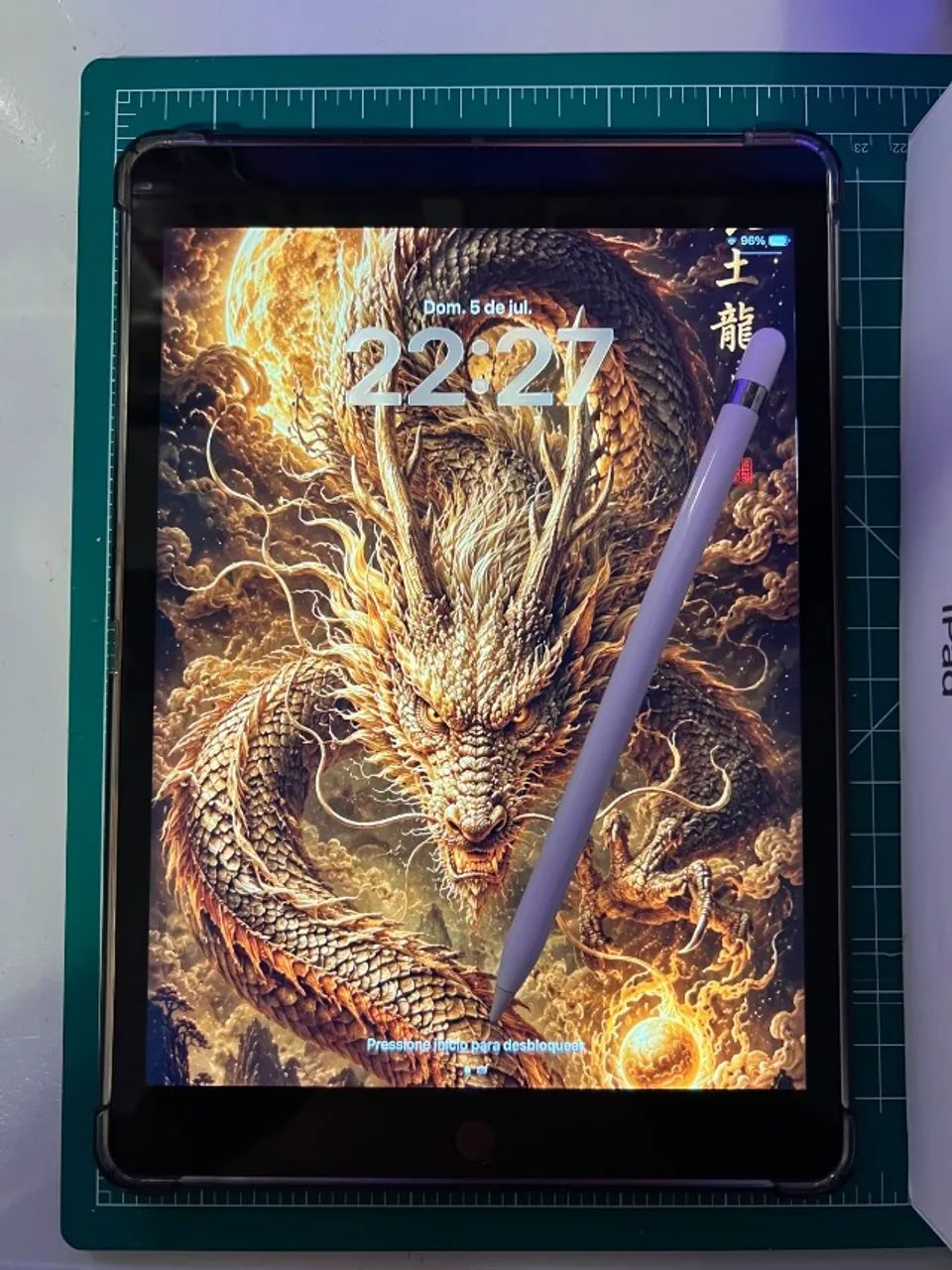 iPad 9º geração 64GB + Apple Pencil original + Caixas - Foto 4