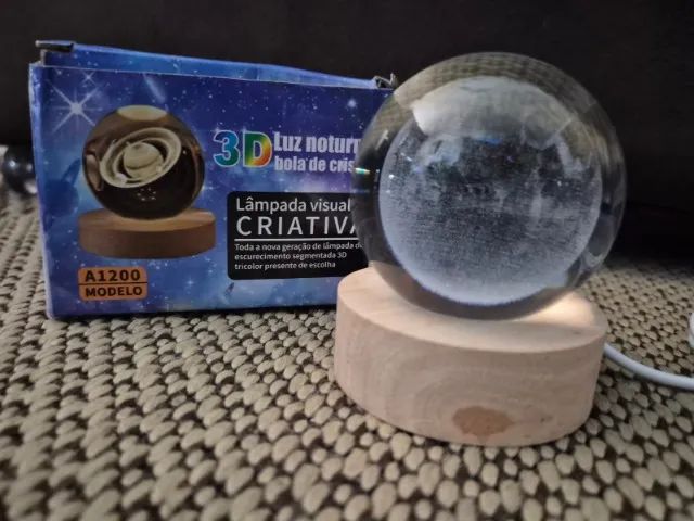 Mini luminária lua em led nova - Foto 4
