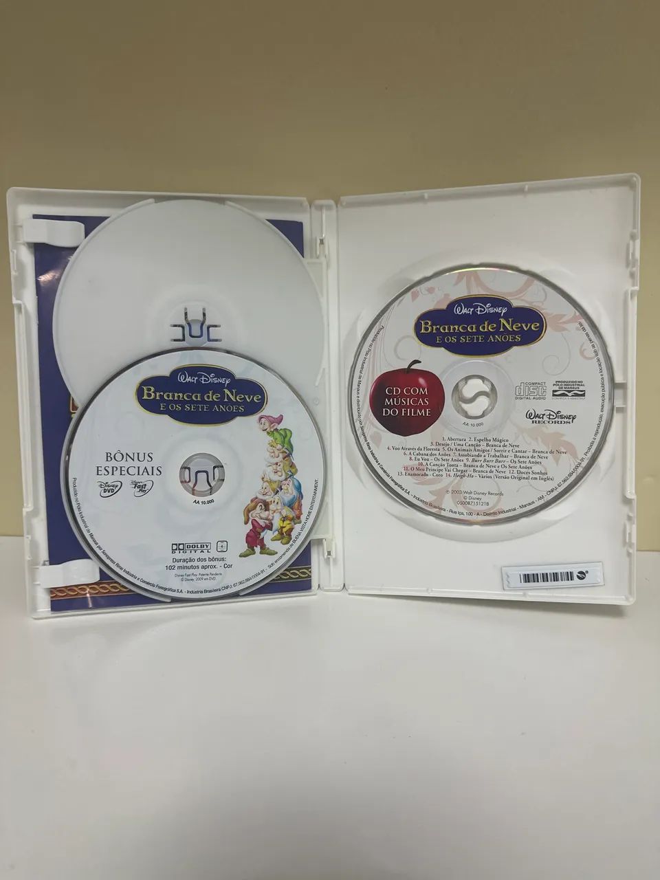DVD + Trilha Sonora Branca de Neve e os Sete Anões - DVD, Blu-Ray