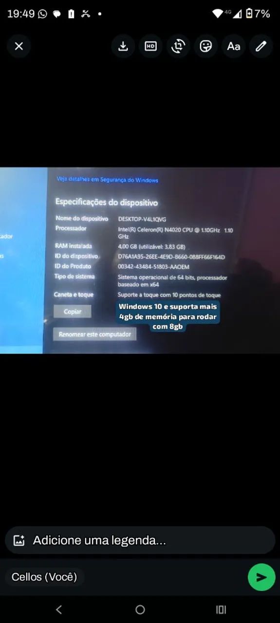 Notebook/tablet positivo, tela 14'pl 500 reais  - Foto 5