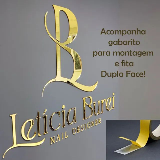 Placa Letreiro Letra Logo em Acrílico MDF Personalizado - Foto 4