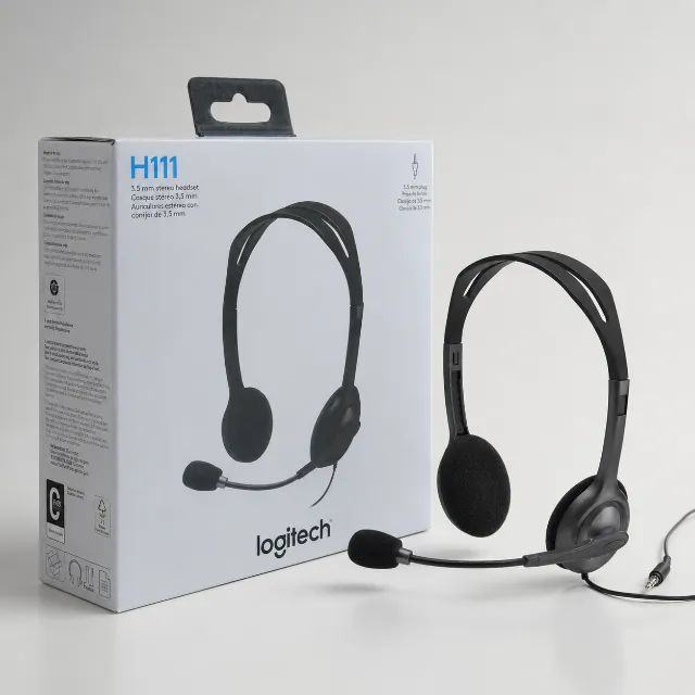 Headset Logitech H111 estéreo com microfone