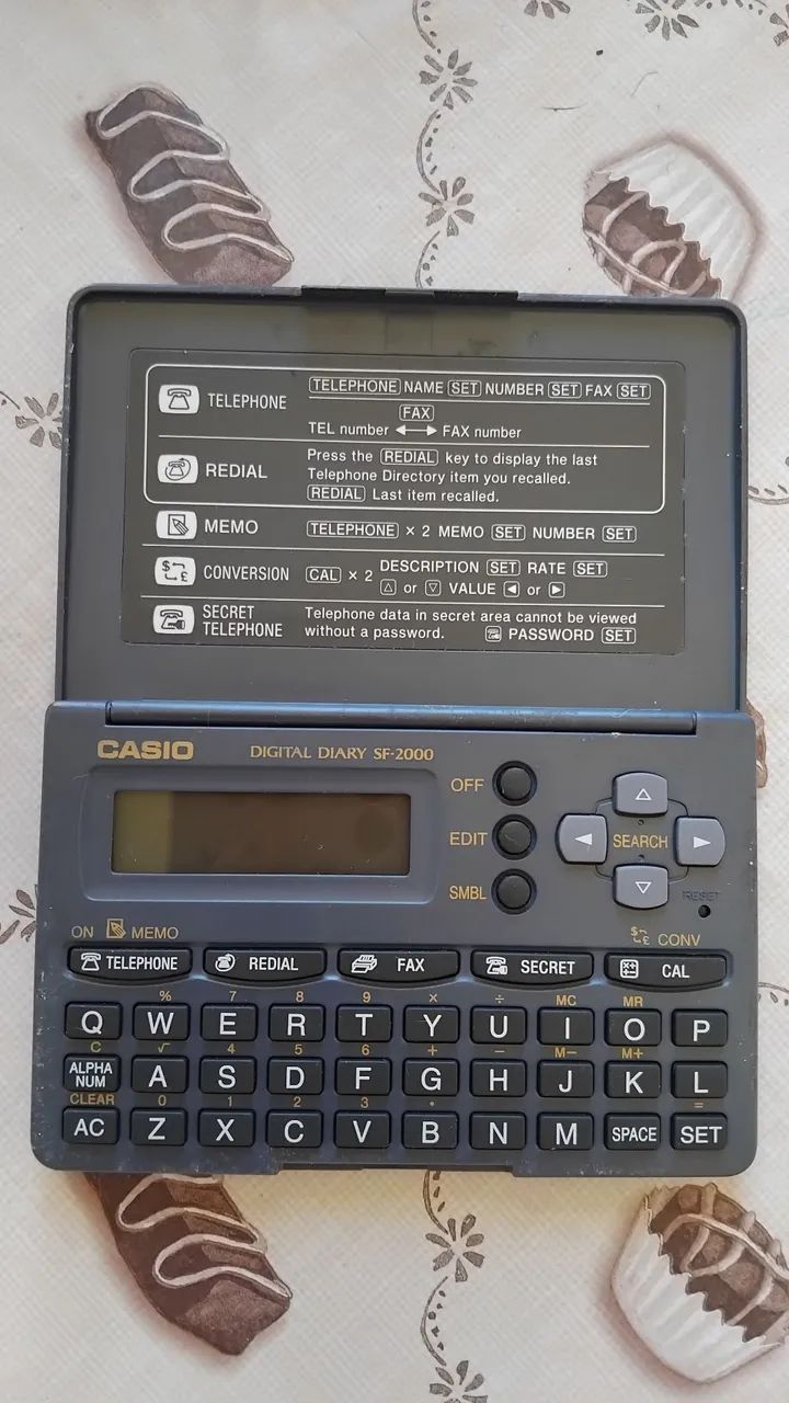 Agenda eletrônica Casio