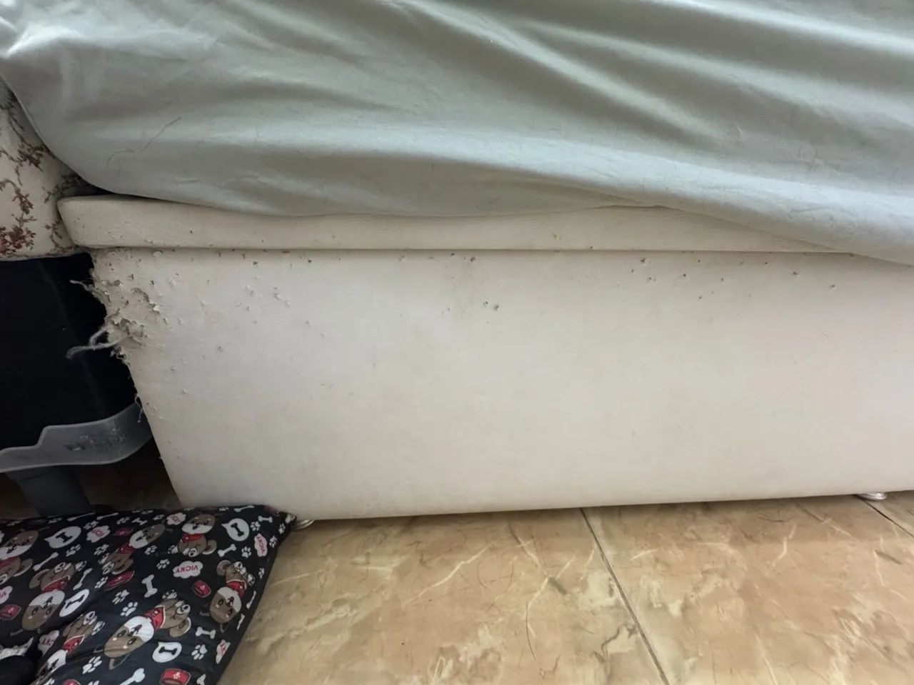 Cama Box Solteiro Branca com Cabeceira e Colchão  - Foto 4