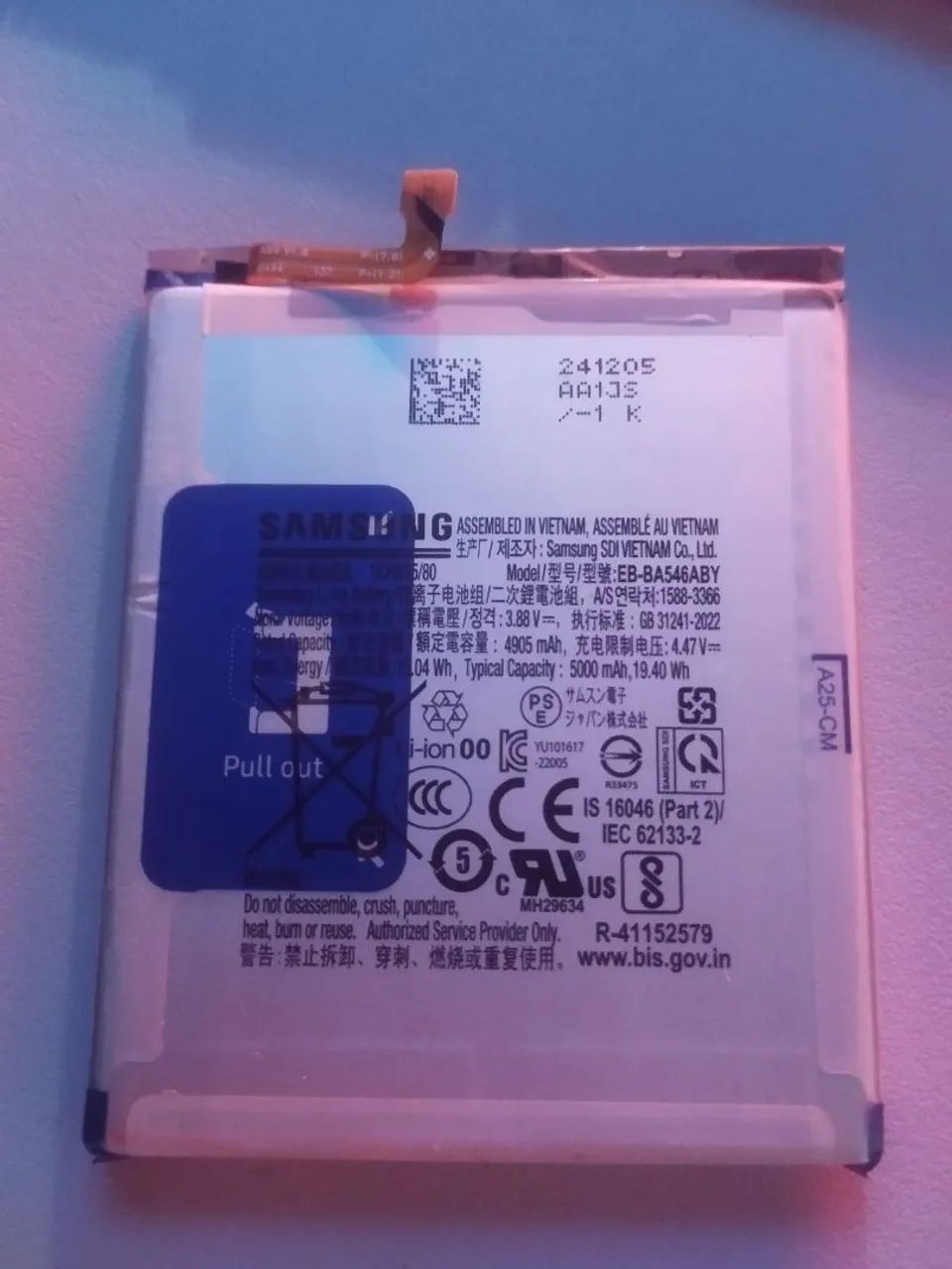 Bateria Samsung a25 original - Foto 2