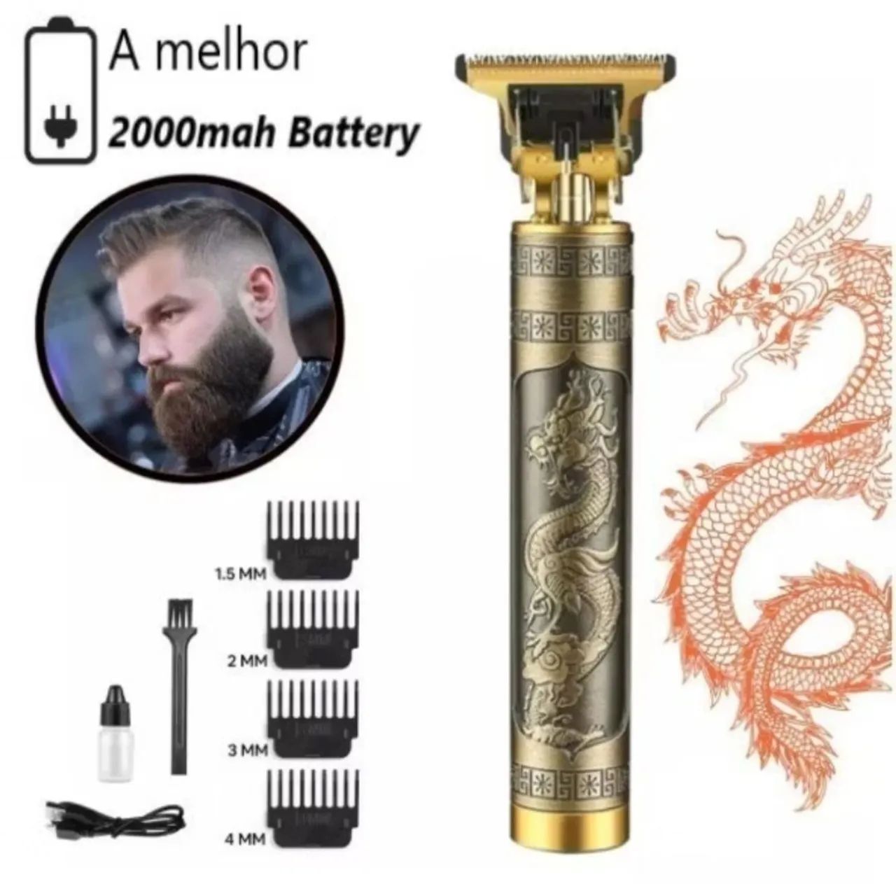 Barbeador Elétrico / Máquina de Cortar Cabelo - Foto 4
