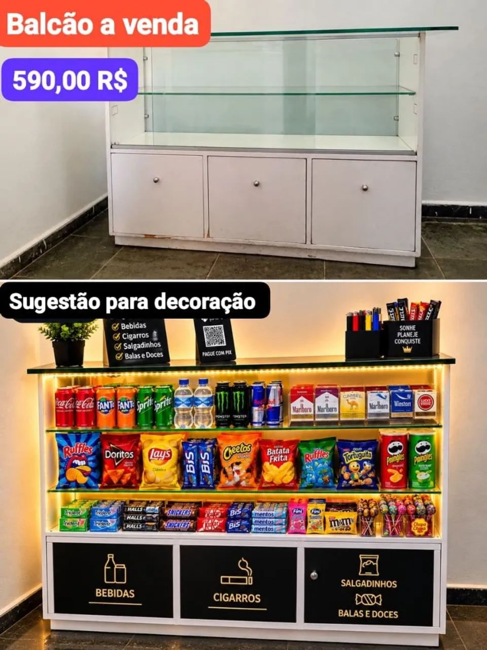 Expositor ou balcão 