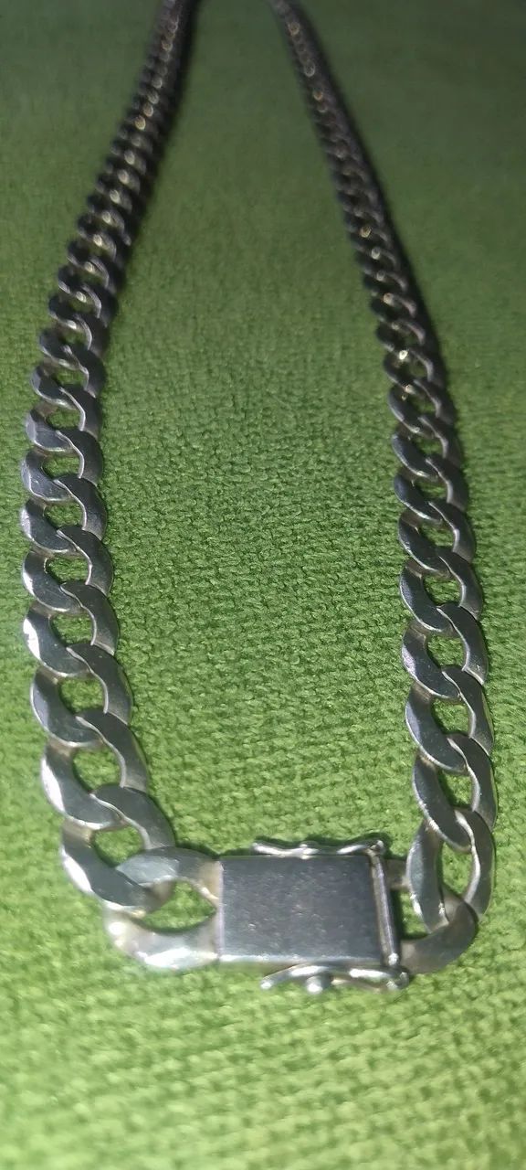 Corrente Prata 925 Grumet 10mm Seminova - Foto 5
