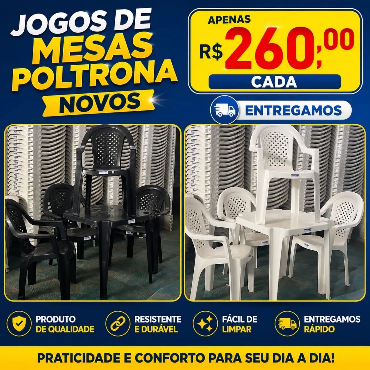 Jogos de mesas poltronas 