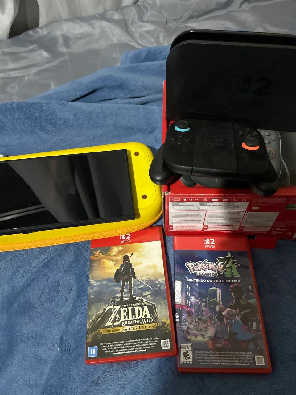 Switch 2 com película + 2 Jogos + Case  - Foto 2