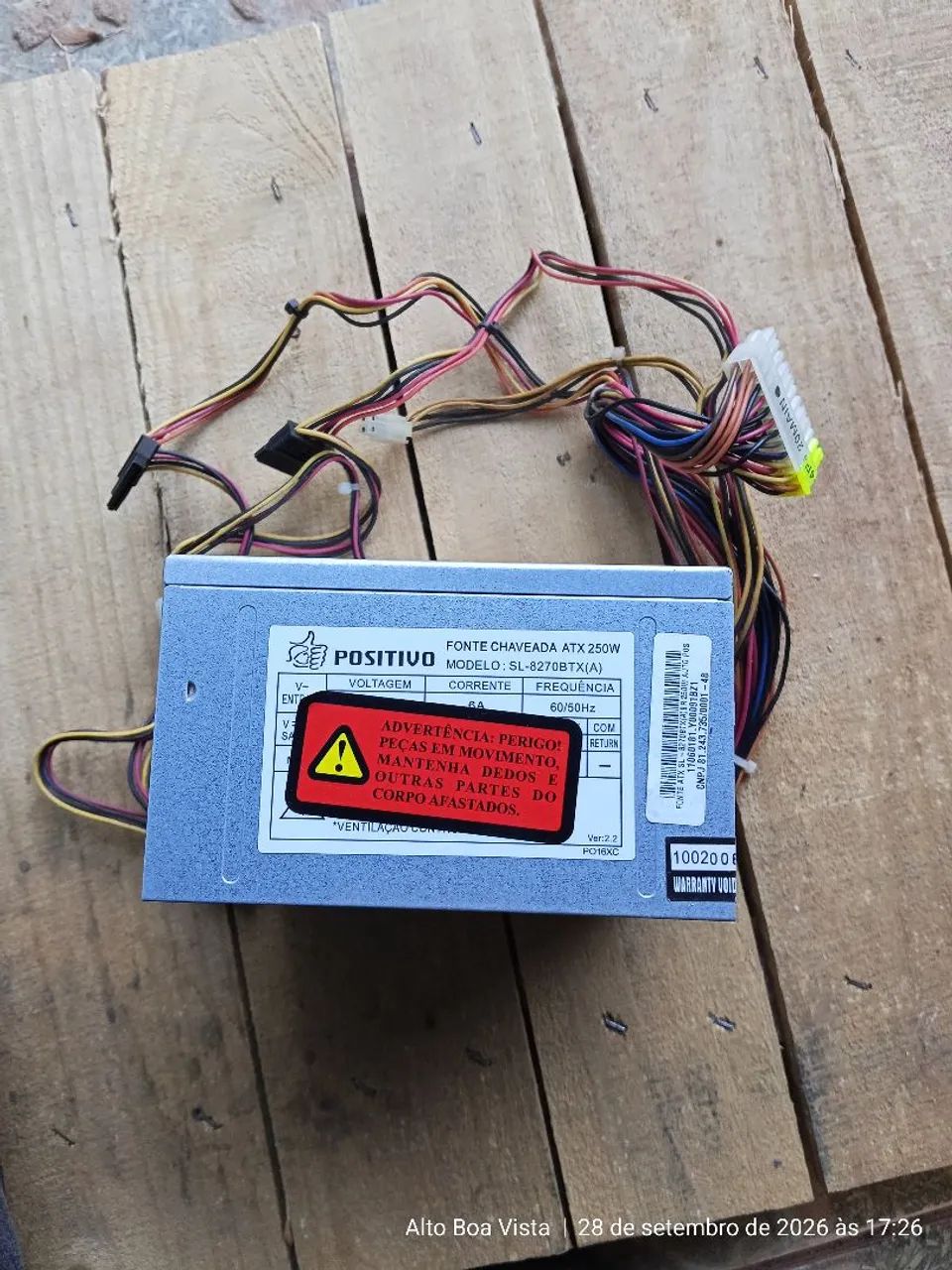 Fonte chaveada Positivo 250W - Foto 3