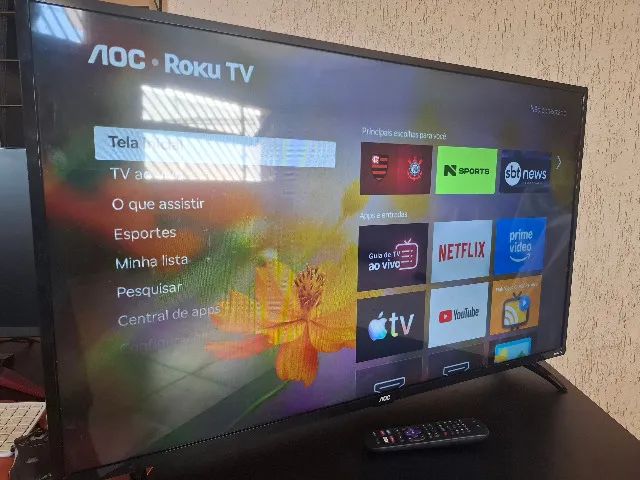 TV 43 Polegadas AOC Smart Roku TV Full HD Televisão Completa - Foto 2