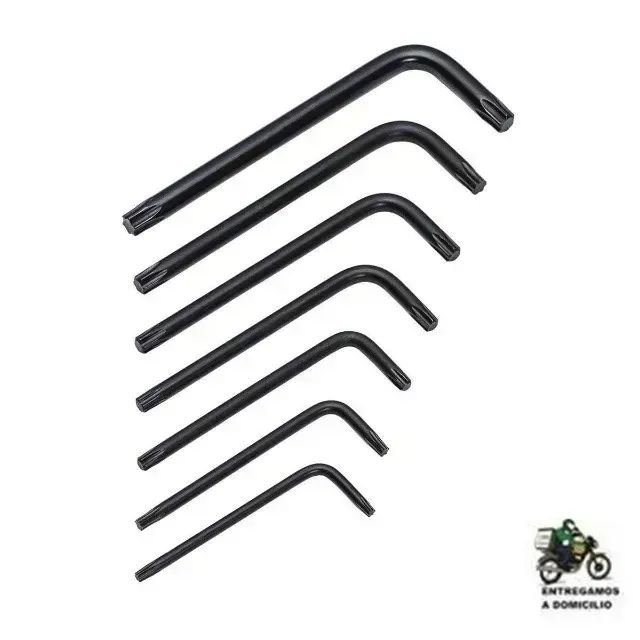Jogo Chaves Torx Curta 7 Peças T10 a T40 Kala
