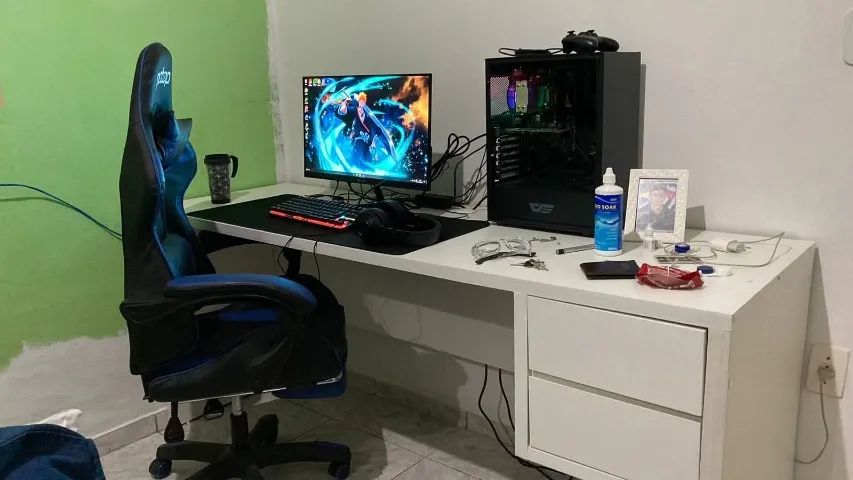 Mesa Gamer / Escritório MDF 30mm Premium - Nova - 1 metro e 60