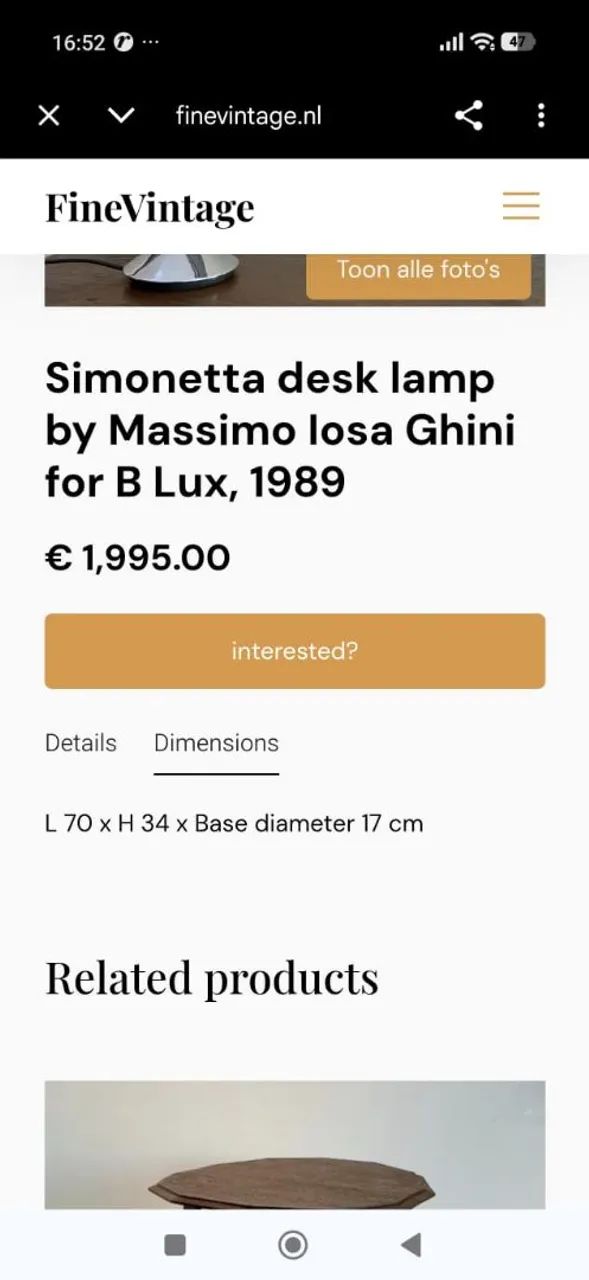 Luminária Simonetta  de 1989 - Foto 5