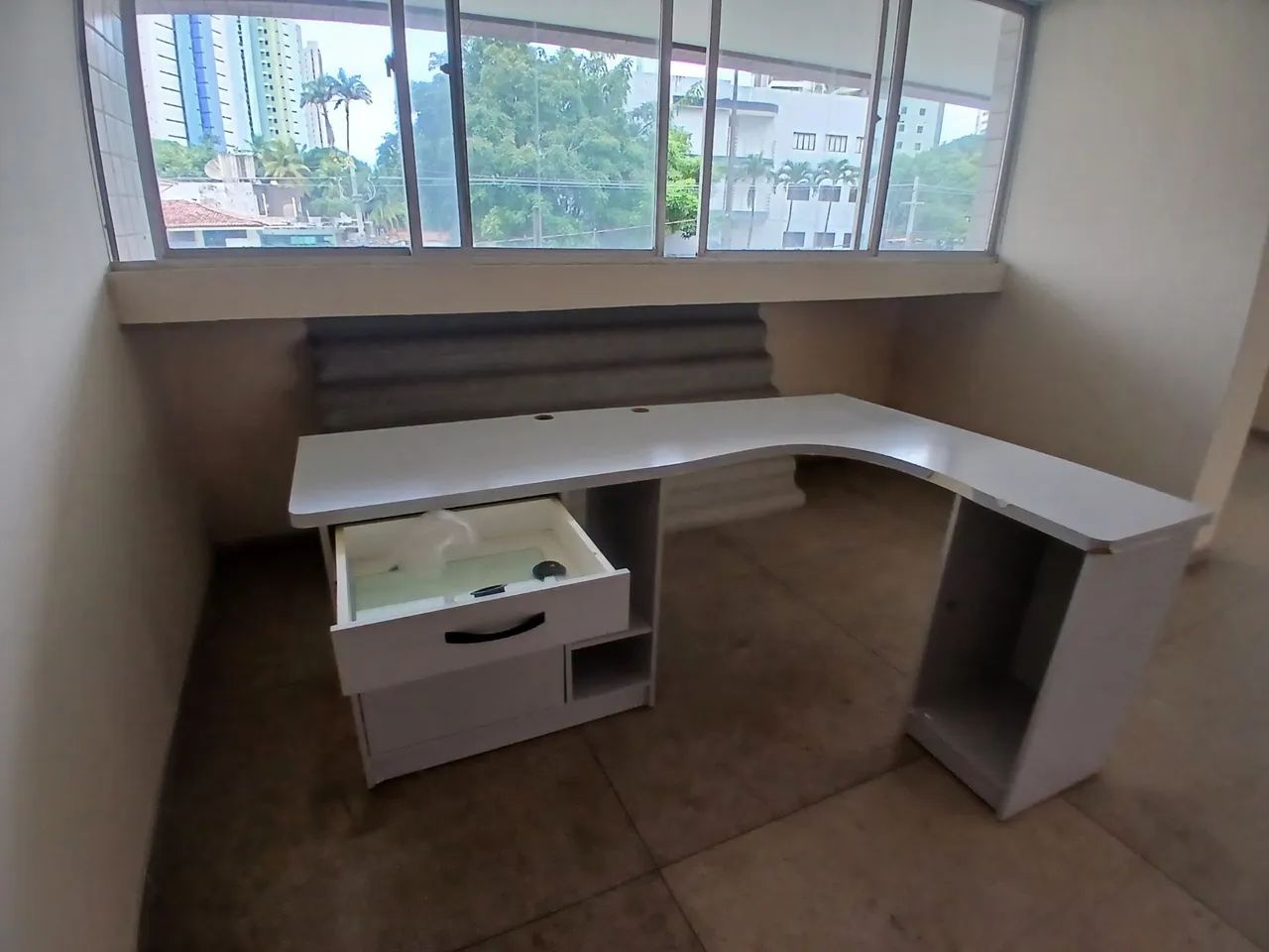 Birô de MDF em L branco - Foto 5