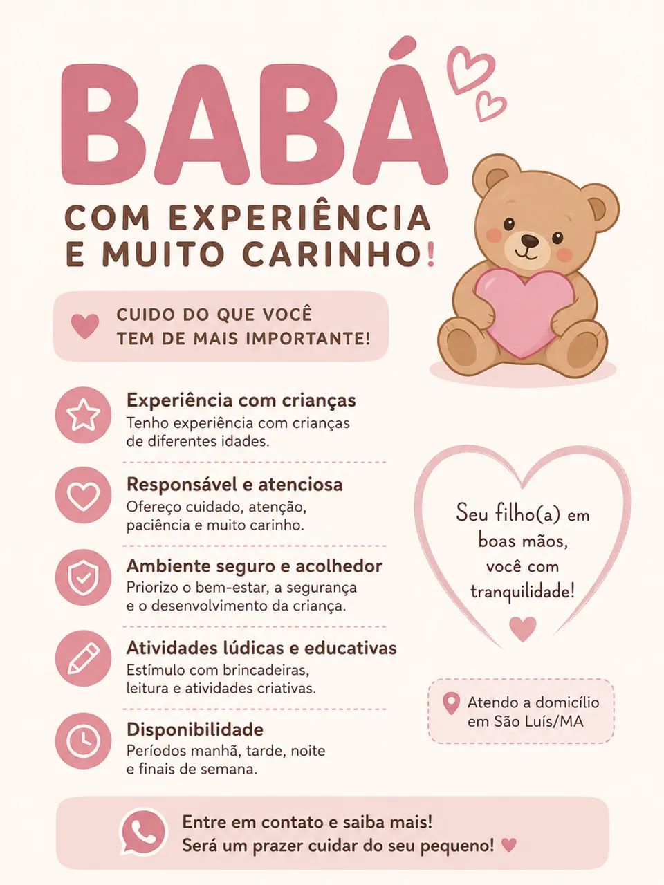 BABÁ A DOMICÍLIO