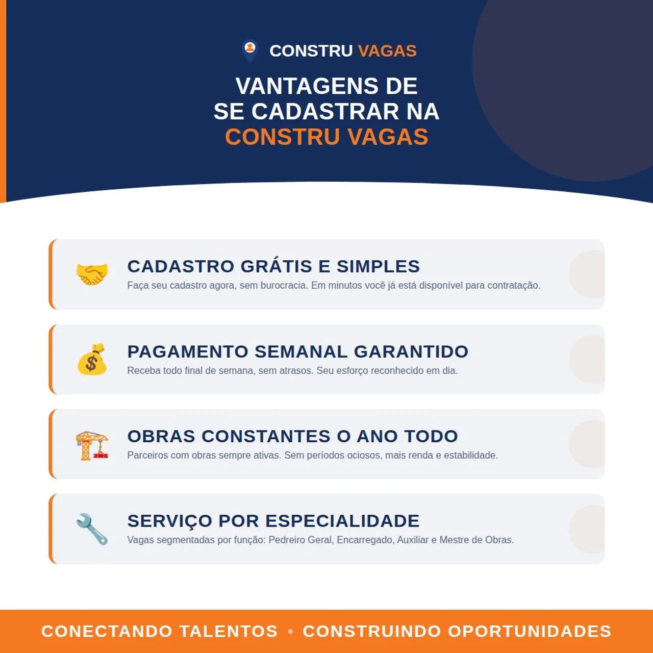 PROCURA-SE: PEDREIROS C/ EXPERIENCIA