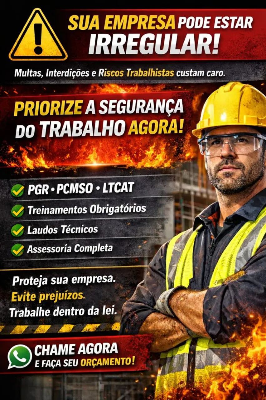 TREINAMENTOS DE SEGURANÇA DO TRABALHO / ENGENHEIRO DE SEGURANÇ1A DO TRABALHO