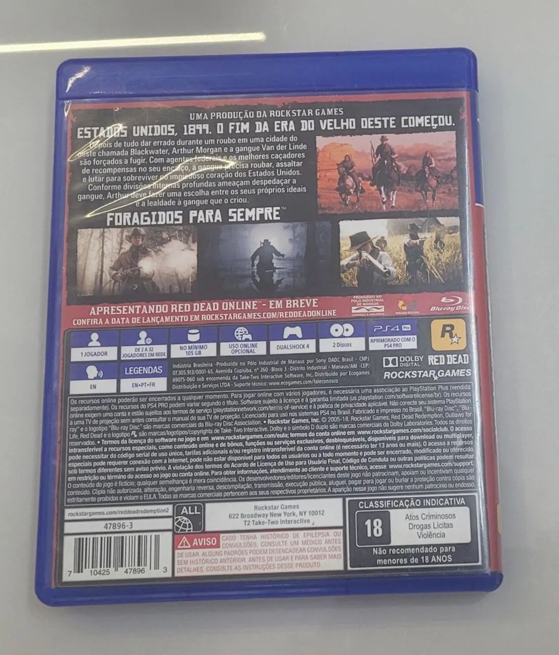 Jogo red dead redemption 2 com mapa ps5/ps4 - Foto 3