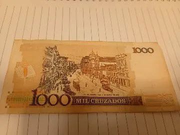 Nota 1000 cruzados Machado de Assis - Foto 2