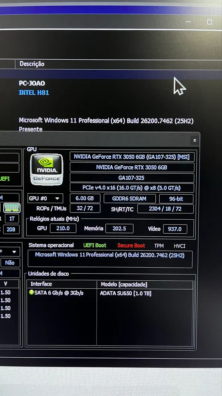PC I7/ RTX 3050 - Foto 3