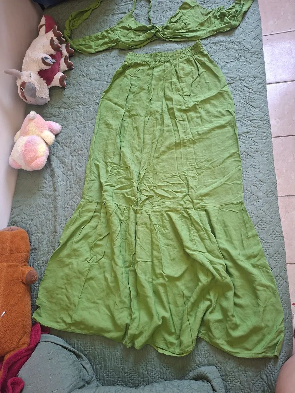Conjunto saia verde - Foto 3