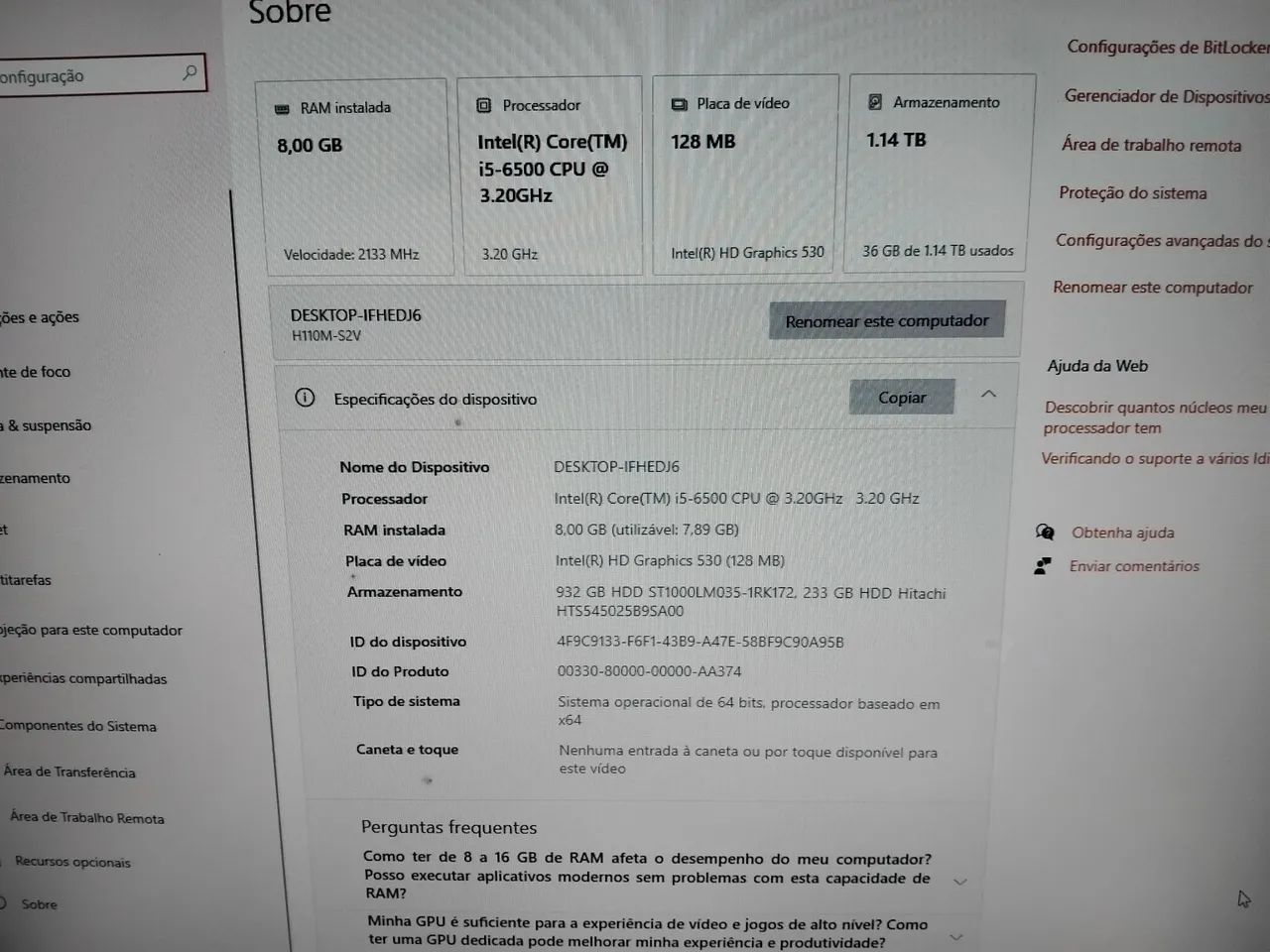 PC GAMER I5 6500 GABINETE ATOM 8GB DE RAM  - Foto 3