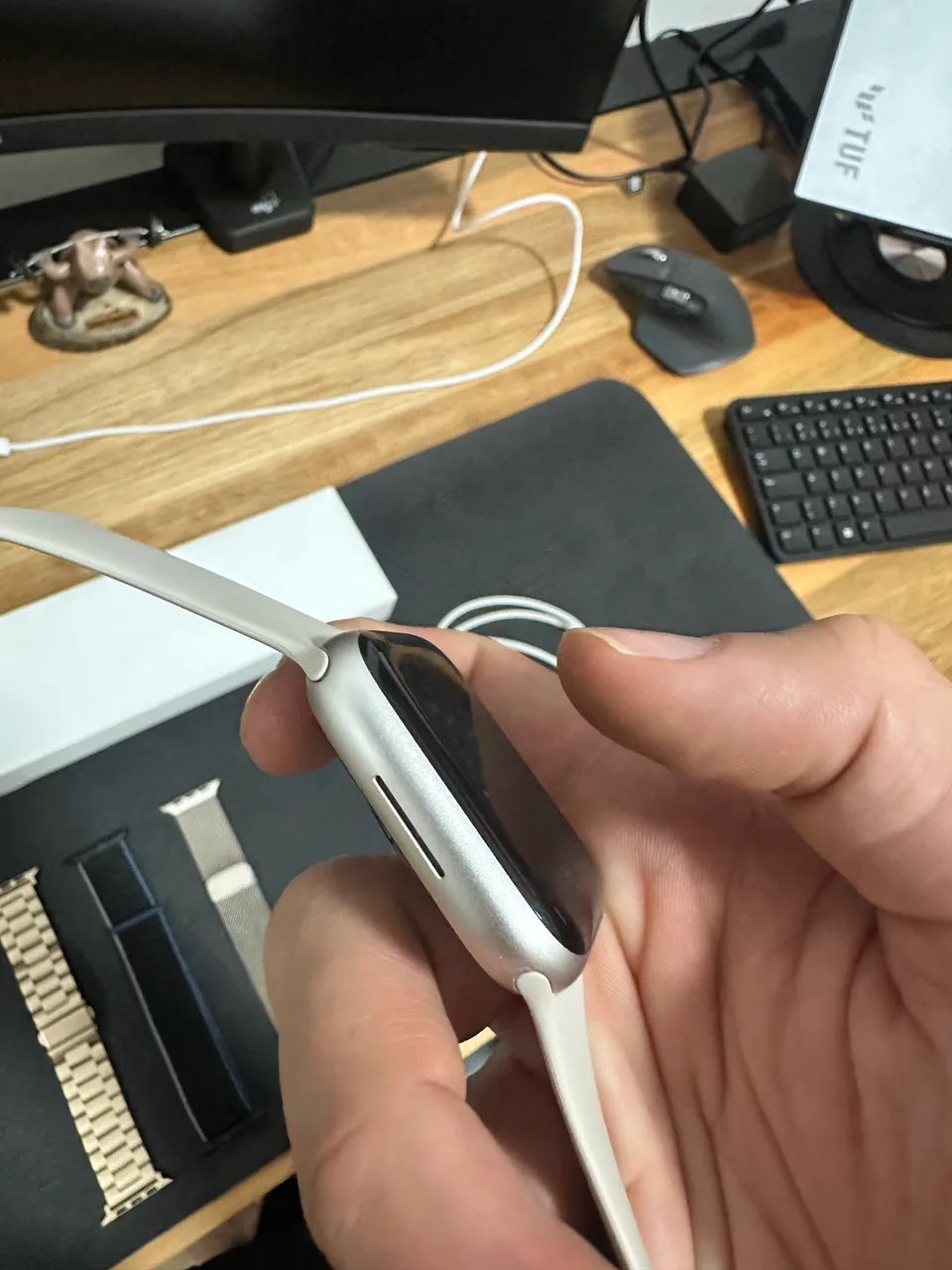 Apple Watch - Series 9 - Starlight - 45mm - Foto 3