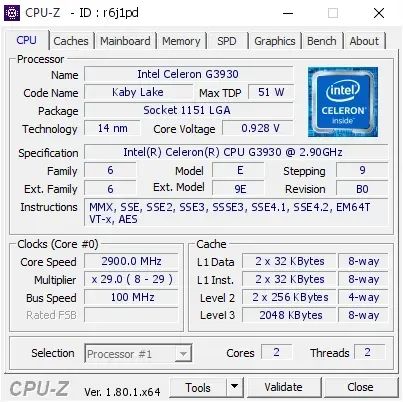 Intel Celeron G3930, LGA 1151 - Foto 2