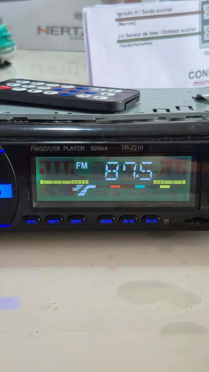Radio TP-7210 Bluetooth USB SD - Foto 3