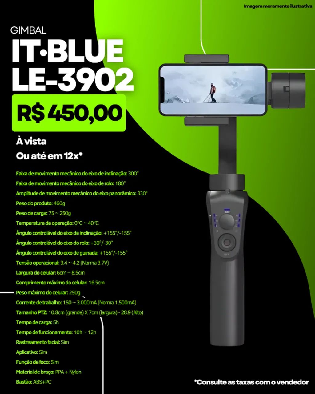 GIMBAL IT BLUE LE-3902
